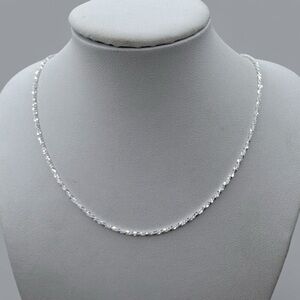 Sterling Silver Necklace 16” Rolo Chain P-Lux Anti Tarnish Classic .925 Sparkle